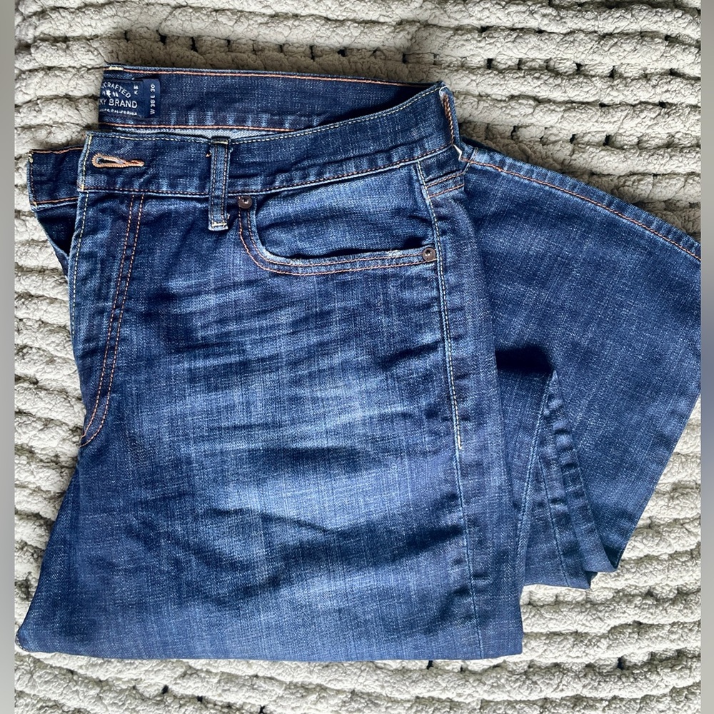 Lucky brand men’s blue jeans, vintage straight leg, size 38